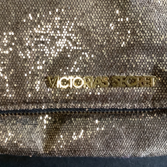 VICTORIA’S SECRET Glitter Gold clutch SPARKLING purse tote - Picture 3 of 5